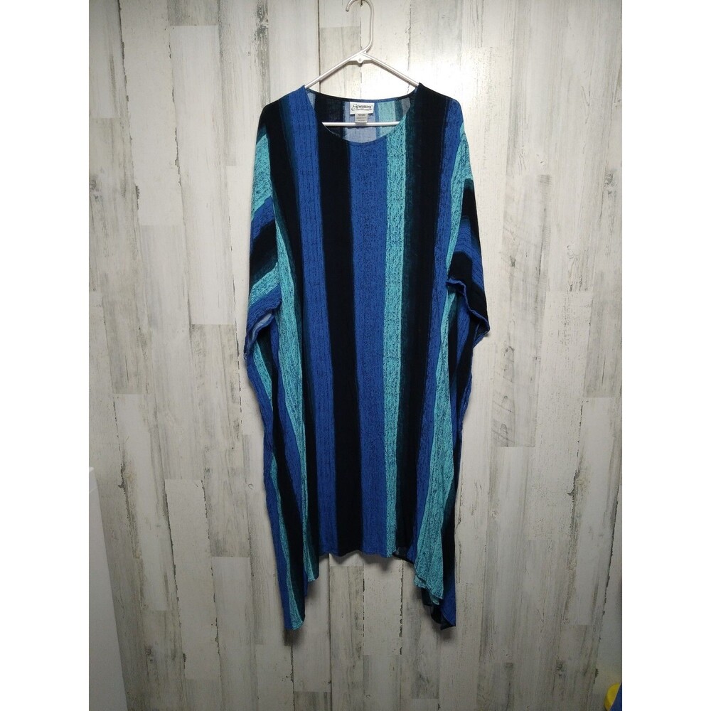 Expressions Catalog Women’s Muumuu One Size Blue